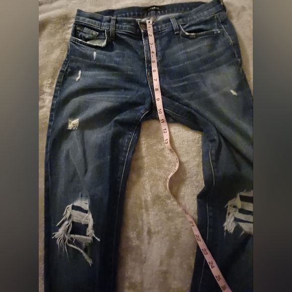 J. Brand Sz 29 Ellis Villain Distressed Destructed Ripped Skinny Jeans - Picture 13 of 16